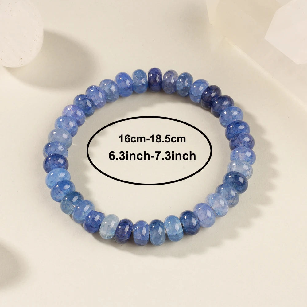 bracelets for couples women men bf and gf boyfriend girlfriend braclet best friend bangles yellow blue glass