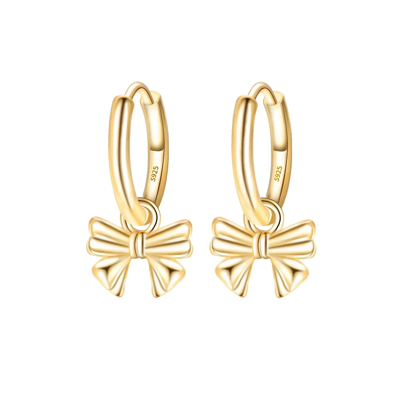 Sparkling 925 Sterling Silver Golden Hoop Earrings Pumpkin Skull Christmas Tree Ear Stud Halloween Earring For Women DIY Jewelry