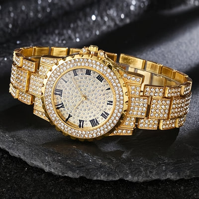 Sophisticated Men's Quartz Watch with Calendar - Timeless Style & Bracelet Gift Set, Ideal for Every Occasion