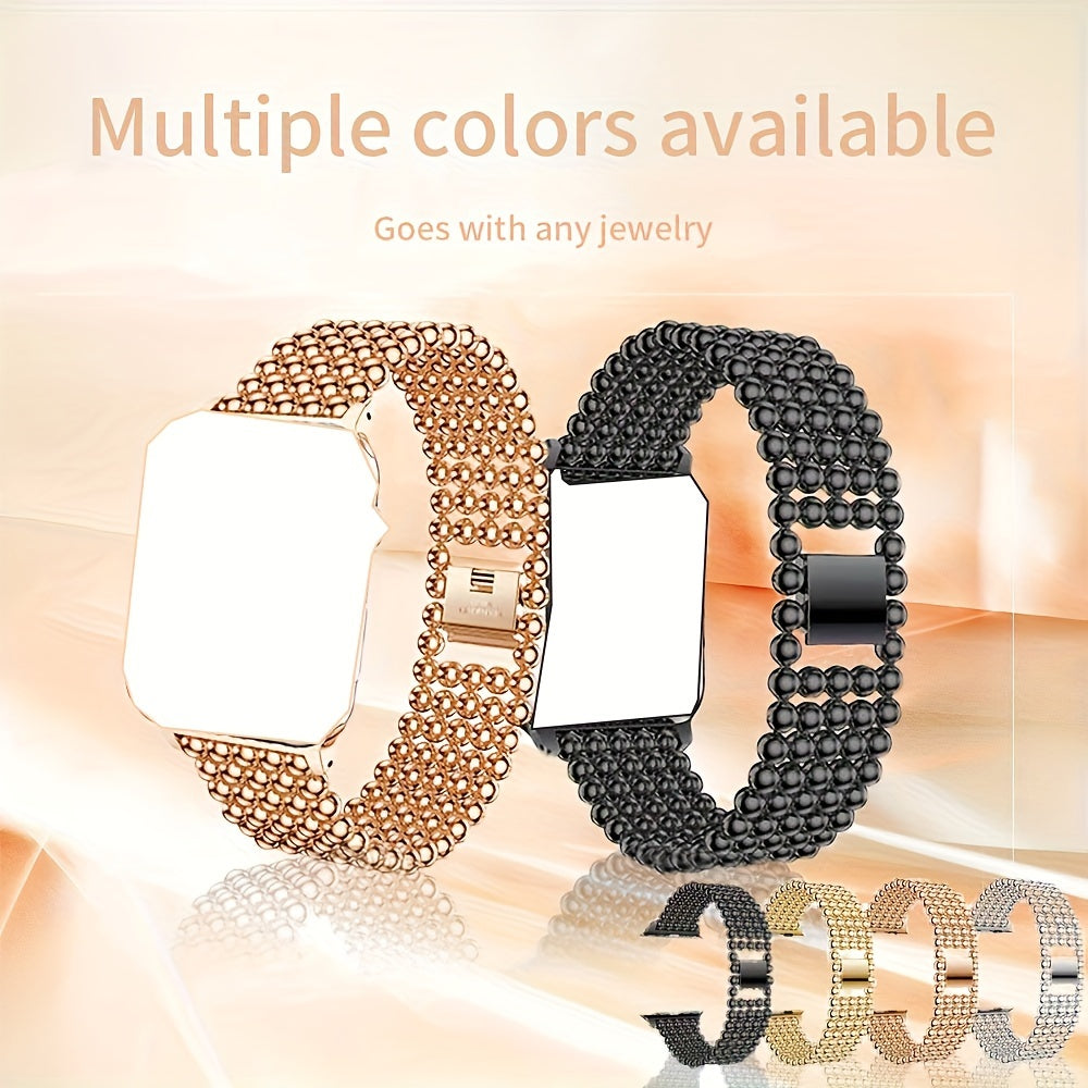 Premium Metal Band for Apple Watch - Fashion-Forward Upgrade with Seamless Fit - Compatible with All Series 8/7/6/5/4/3/2/1 SE, Sizes 38/45mm - Durable & Comfortable